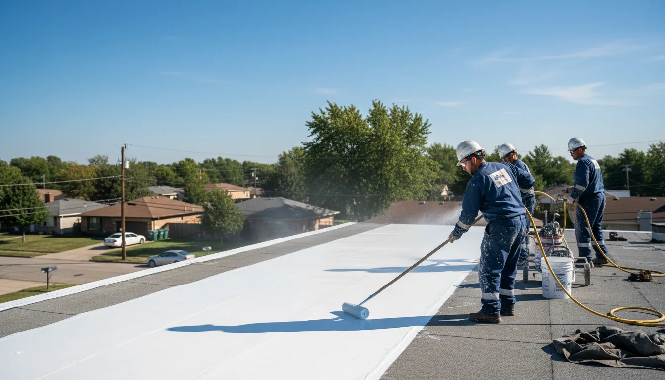 Commercial roof coating in East Bethany, NY near me